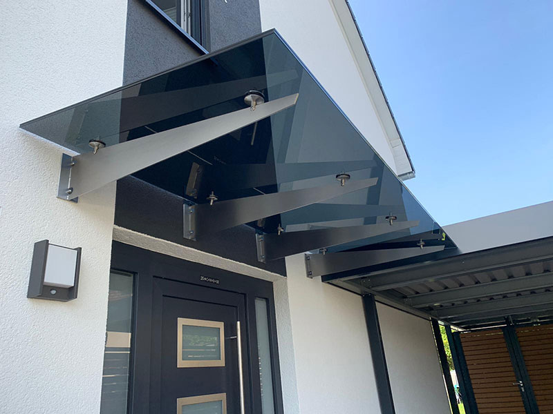 Glasvordächer stylisch und modern OBERBÖRSCH DESIGN